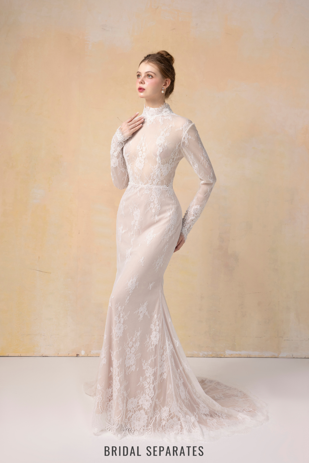 French Lace Wedding Dress / "Adorlee"