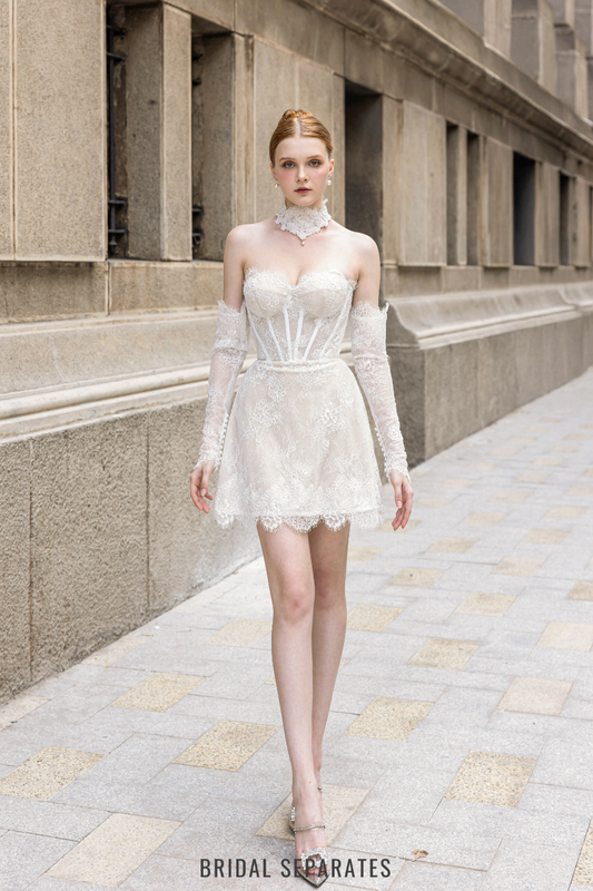French Lace Mini Dress / "Audrey"