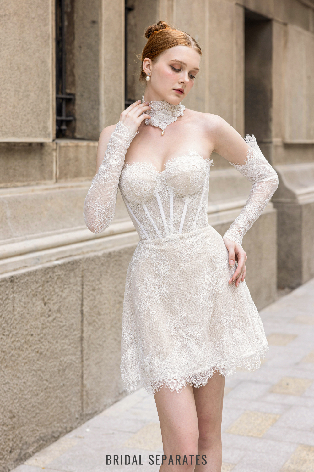 French Lace Bridal Dress / "Ayla"