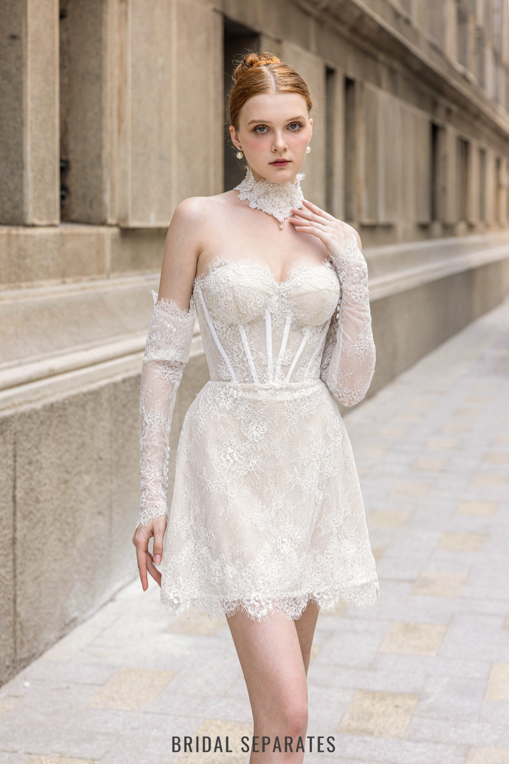 French Lace Bridal Dress / "Ayla"