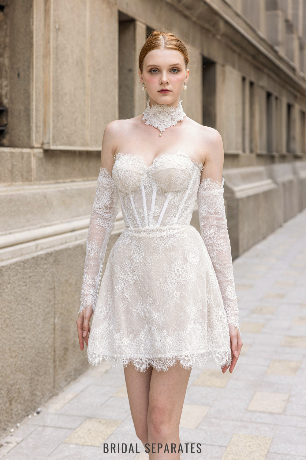 French Lace Bridal Dress / "Ayla"