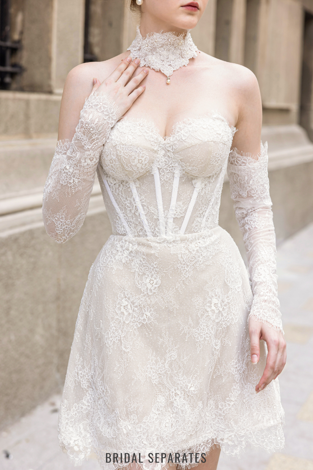 French Lace Bridal Dress / "Ayla"
