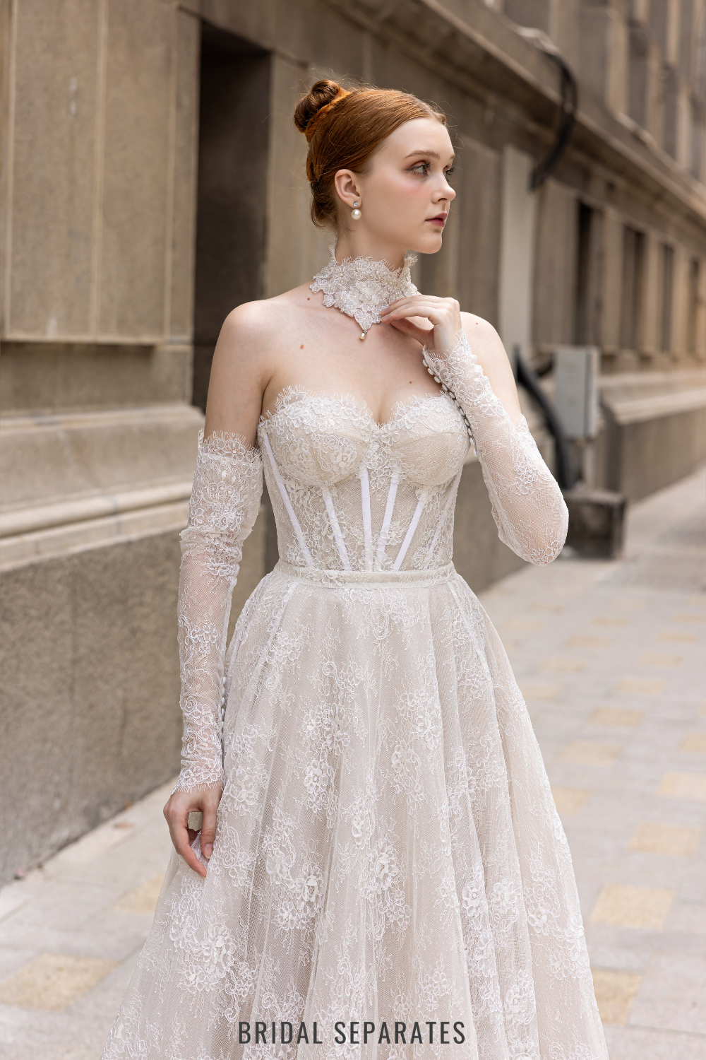 French Lace Bridal Dress / "Ayla"
