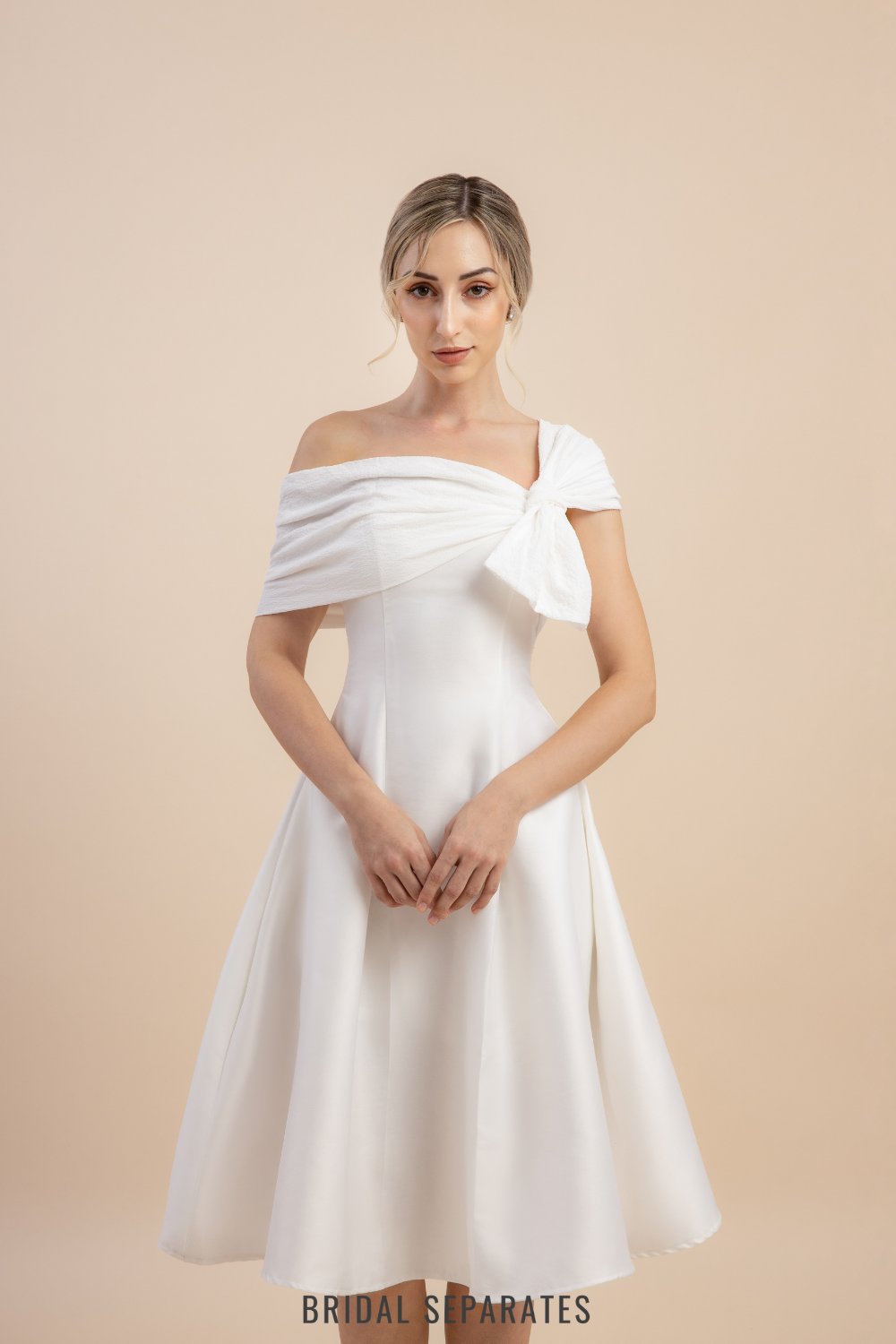 One Shoulder Rehearsal Dinner Dress / "Bertha" Bridal Separates One Shoulder Rehearsal Dinner Dress / "Bertha" Bridal Separates