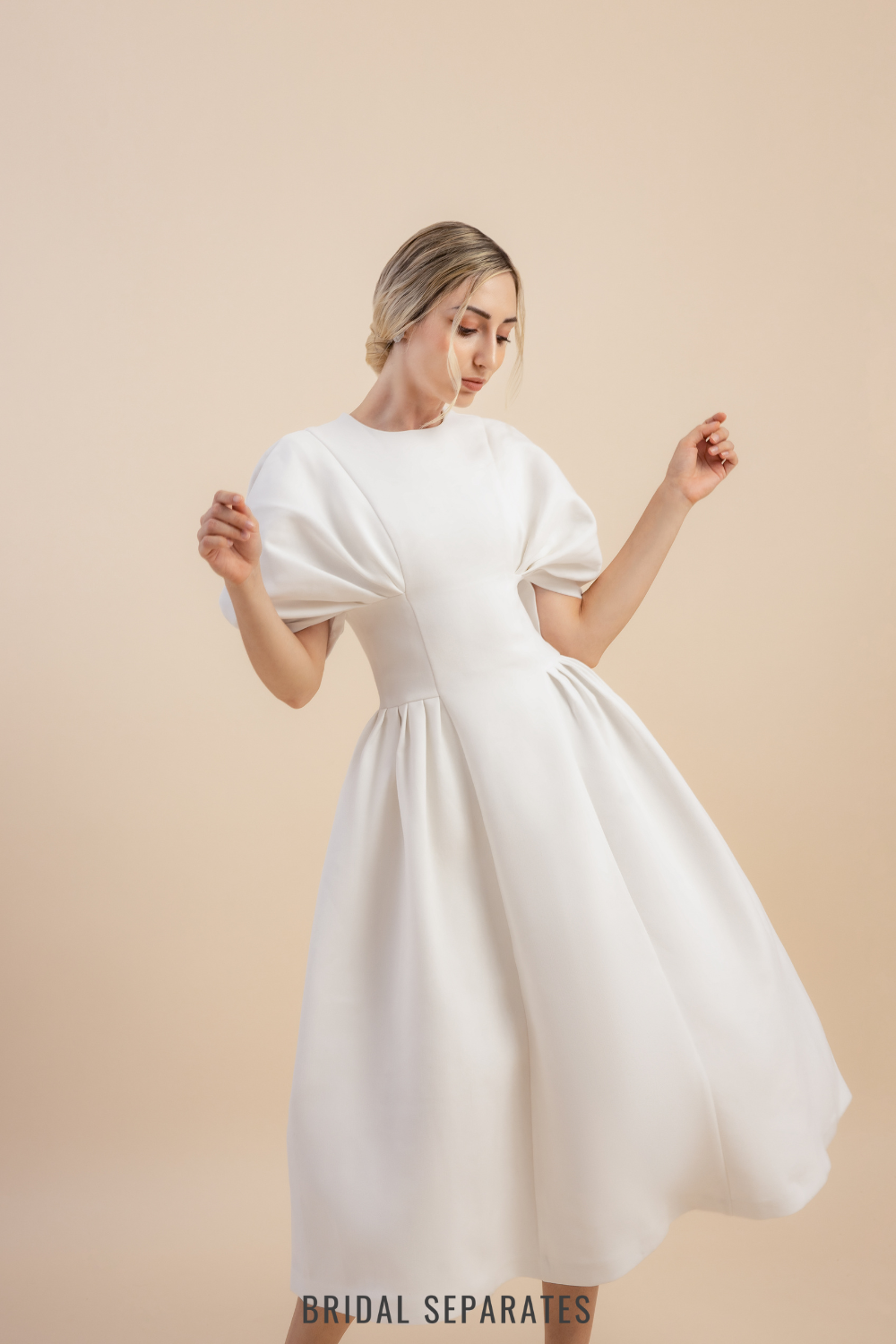 Rehearsal Dinner Dress with Big Sleeves / "Serena" Bridal Separates Rehearsal Dinner Dress with Big Sleeves / "Serena" Bridal Separates