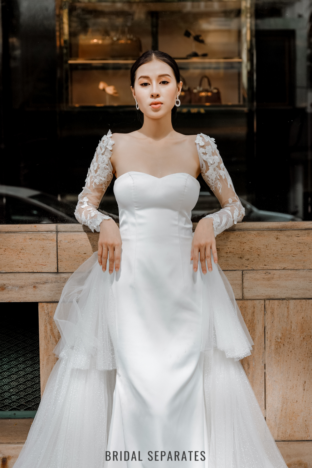 Detachable Bridal Long Sleeves - Sleeves 125 / "Glenda"
