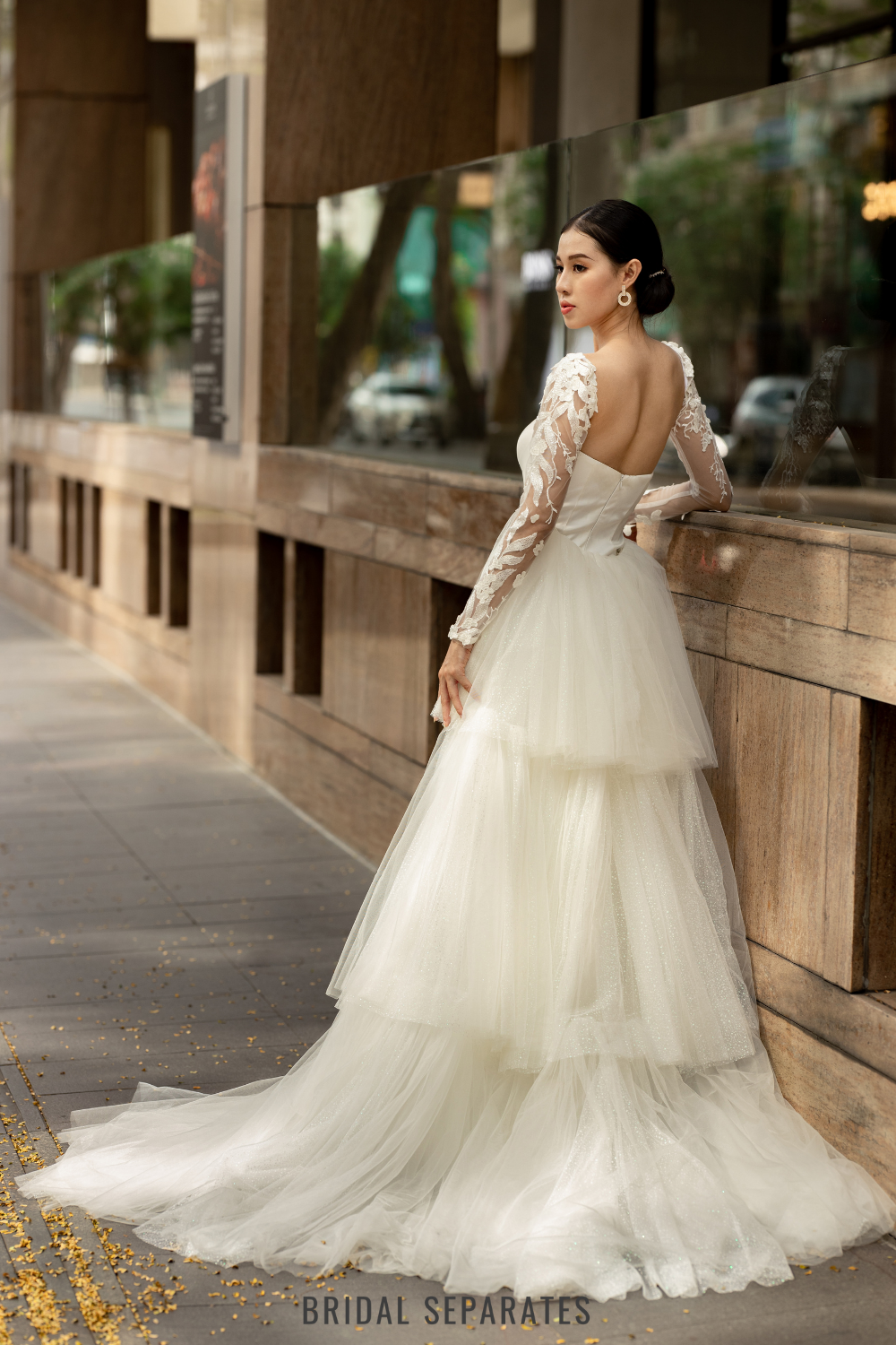 Detachable Bridal Long Sleeves - Sleeves 125 / "Glenda"