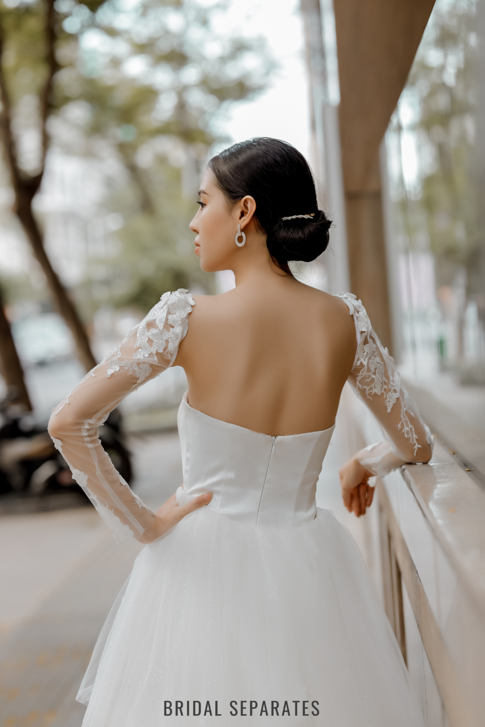 Detachable Bridal Long Sleeves - Sleeves 125 / "Glenda"