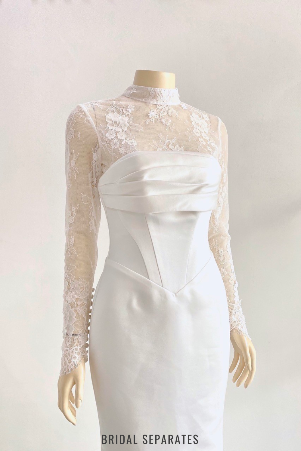 Bridal Top Tucker / "MAY"