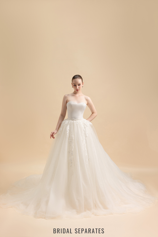 Detachable Ball Gown Bridal Skirt / "Saika"