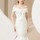 Off Shoulder Mermaid Wedding Dress / "Ilaria"