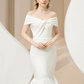 Off Shoulder Mermaid Wedding Dress / "Ilaria"