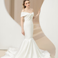 Off Shoulder Mermaid Wedding Dress / "Ilaria"