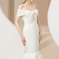 Off Shoulder Mermaid Wedding Dress / "Ilaria"