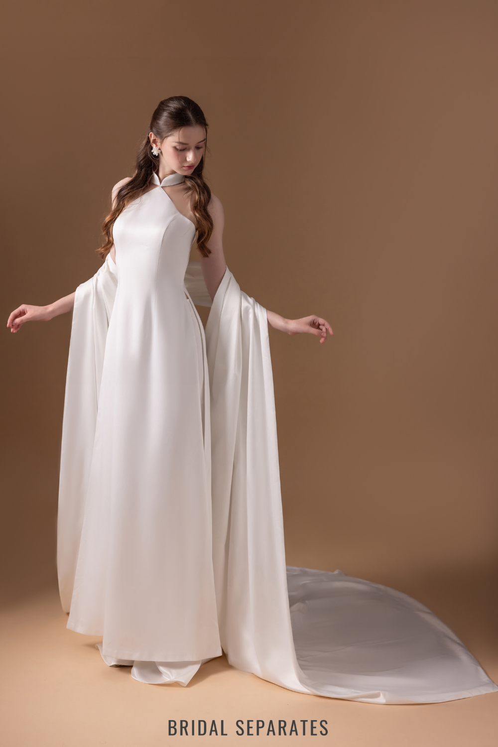 Chiffon Wedding Cape / "Charity"