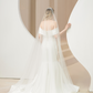 Beaded Soft Tulle Veil / "Erisa"