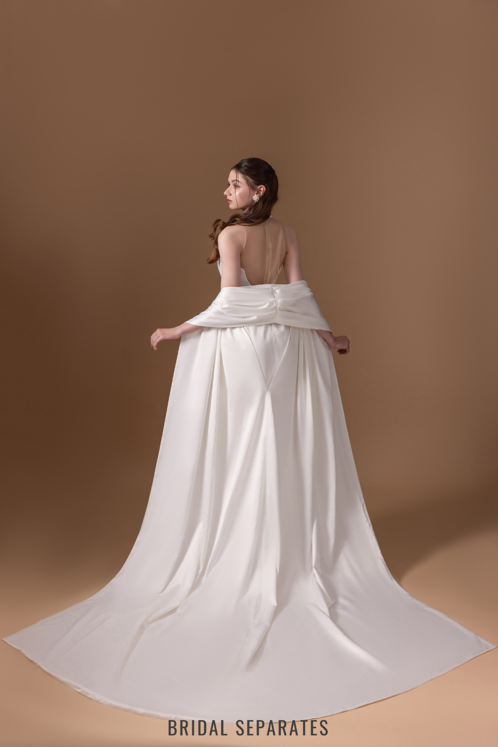 Chiffon Wedding Cape / "Charity"