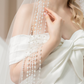 Beaded Soft Tulle Veil / "Erisa"