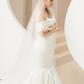 Beaded Soft Tulle Veil / "Erisa"