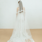 Two Layers Sequin Lace Bridal Veil / "Julie"