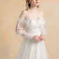 Couture Lace Ball Gown Wedding Dress with Detachable Sleeves / "Cristina"