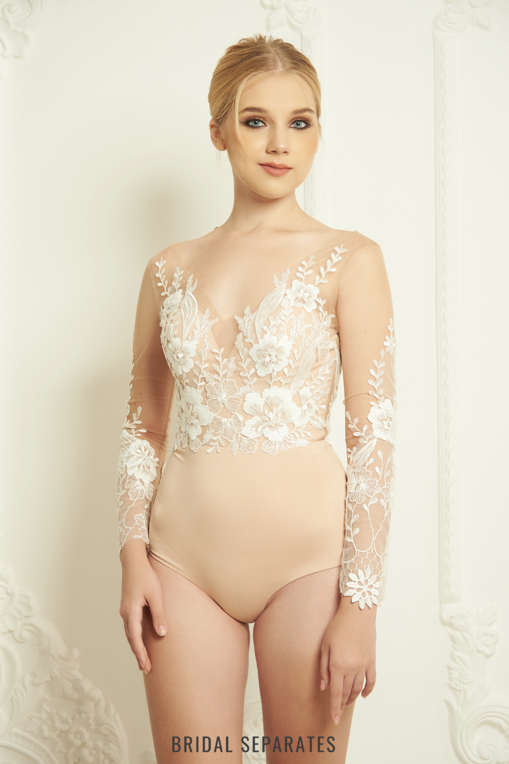 Couture Lace Bridal Bodysuit / "Cateline"