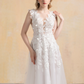 Ball Gown Wedding Dress with Floral Lace / "Camilla"