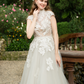 A-line Wedding Dress with Floral Lace / "Eleonora"