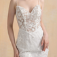 Floral Lace Mermaid Wedding Dress / "Britney"