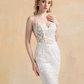 Floral Lace Mermaid Wedding Dress / "Britney"