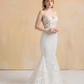 Floral Lace Mermaid Wedding Dress / "Britney"