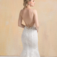 Floral Lace Mermaid Wedding Dress / "Britney"