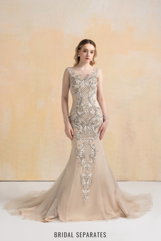 Mermaid Wedding Dress with Crystal / "Diandra"