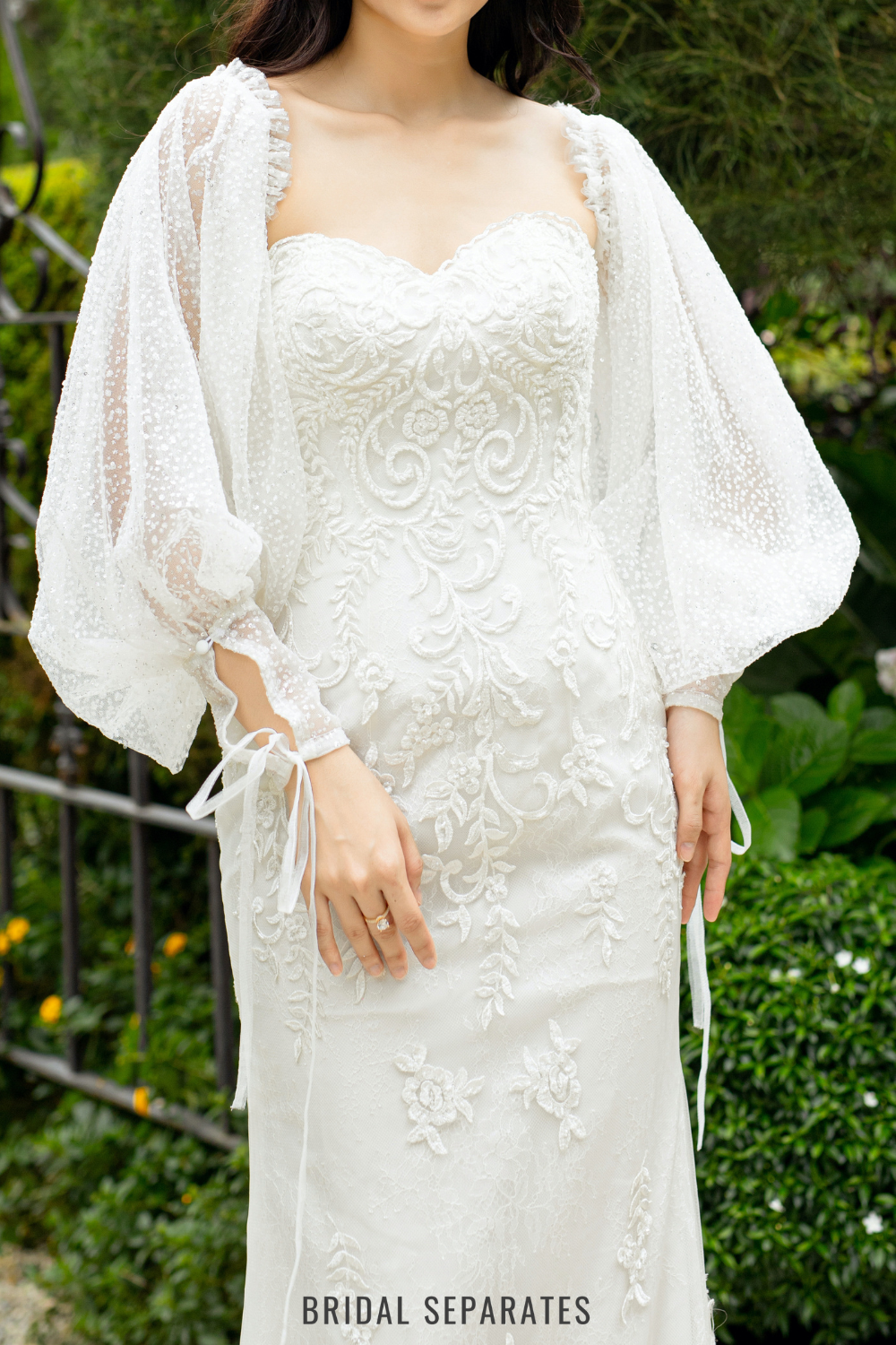 Detachable Sleeves for Wedding Dress / "Lucinda"