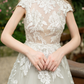 A-line Wedding Dress with Floral Lace / "Eleonora"