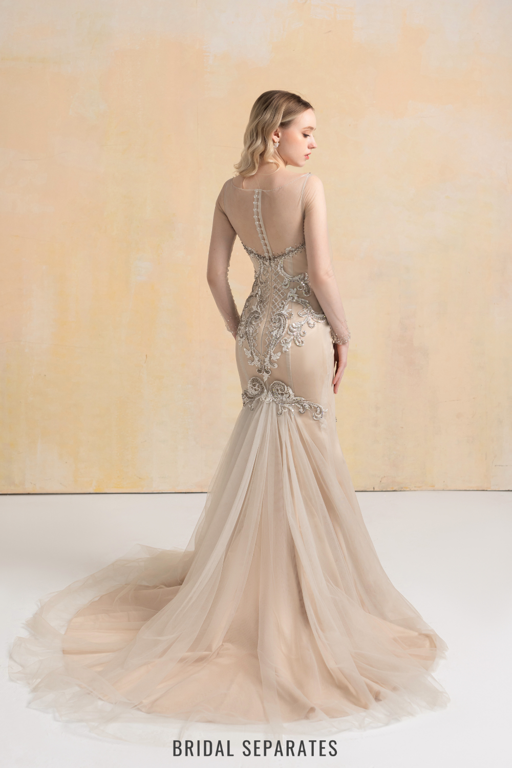 Mermaid Wedding Dress with Crystal / "Diandra"