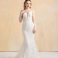 Mermaid  Wedding Dress with Detachable Sleeves / "Karina"