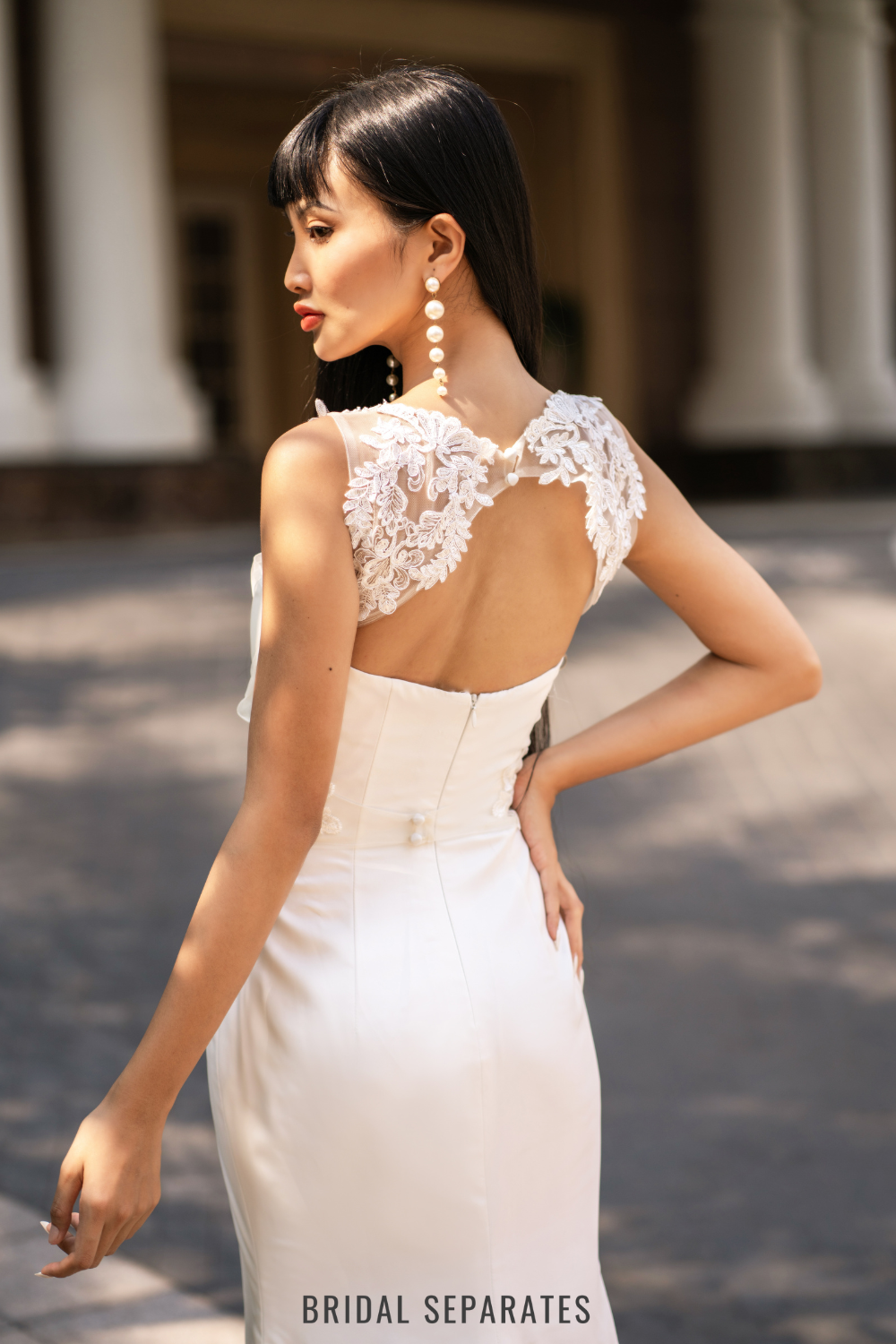 Lace Short Bridal Cape / "Serena"