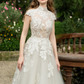 A-line Wedding Dress with Floral Lace / "Eleonora"