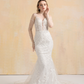 Mermaid  Wedding Dress with Detachable Sleeves / "Karina"