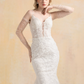 Mermaid  Wedding Dress with Detachable Sleeves / "Karina"