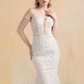 Mermaid  Wedding Dress with Detachable Sleeves / "Karina"