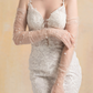 Mermaid  Wedding Dress with Detachable Sleeves / "Karina"