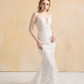 Mermaid  Wedding Dress with Detachable Sleeves / "Karina"