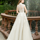 A-line Wedding Dress with Floral Lace / "Eleonora"