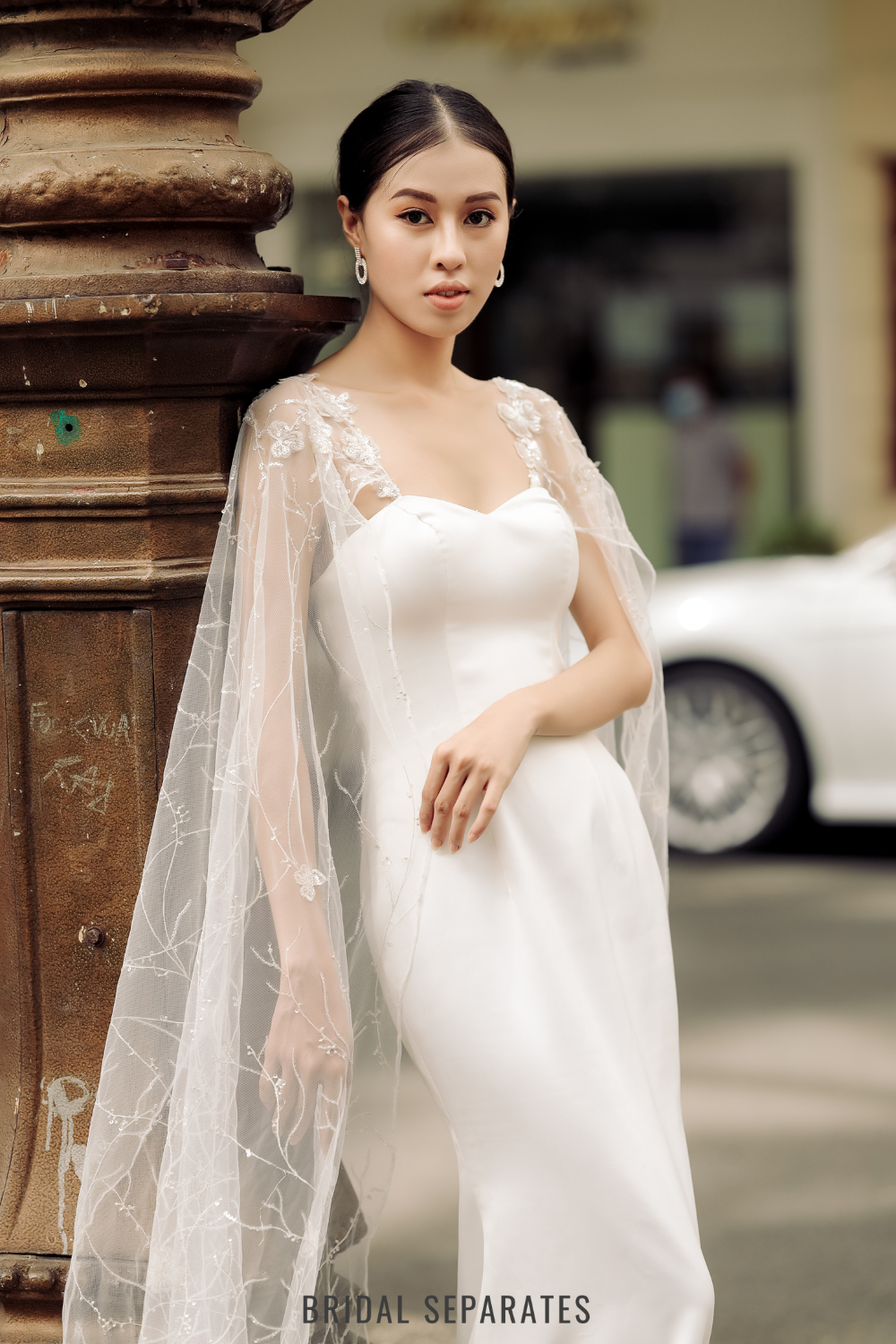 Detachable Bridal Cape Sleeves / "Valeria"