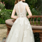 A-line Wedding Dress with Floral Lace / "Eleonora"