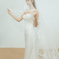 Two Layers Lace Bridal Veil / "Mallorie"