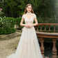 High Neck Lace Ball Gown Wedding Dress / "Hasna"