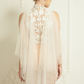 High Neckline Bridal Bodysuit with Couture Lace / "Eulalie"